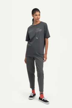 t -shirtللجنسين دخاني مطبوع - Фото 5