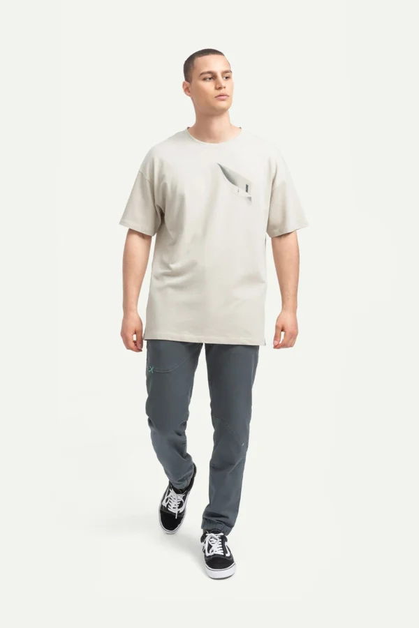 t -shirtللجنسين رمادي مطبوع - Photo 7