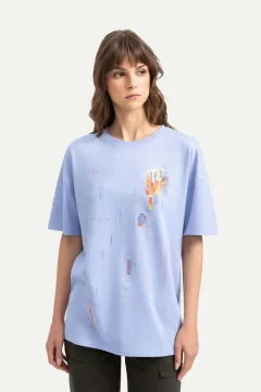 t -shirtللجنسين تصميم كبير الحجم - Фото 8