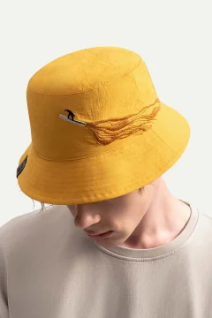 قبعة دلو للجنسين بالون الاصفر - Фото 7