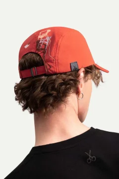 قبعة للحماية من الشمس للجنسين باللون البرتقالي - Фото 7