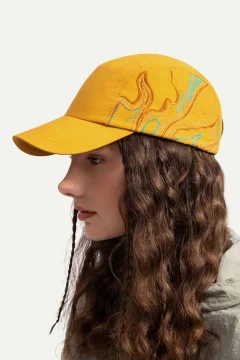 قبعة للحماية من الشمس للجنسين باللون الاصفر - Фото 4