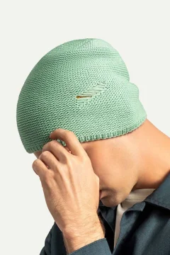 قبعة صوفية للجنسين بلون النعناع - Фото 7