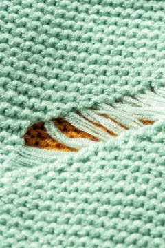 قبعة صوفية للجنسين بلون النعناع - Фото 5