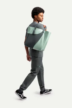 حقيبة يد للجنسين باللونين الاخضر والرمادي - Фото 3