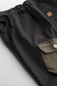 شورت كارجو رجالي باللون الرمادي الداكن - Фото 5