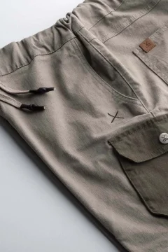 شورت كارجو رجالي باللون البيج - Фото 9