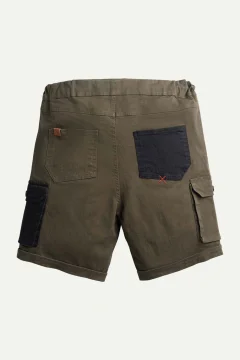 شورت كارجو رجالي باللون الكاكي - Фото 6