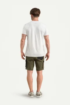 شورت كارجو رجالي باللون الكاكي - Фото 8