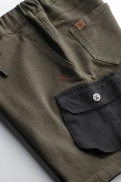 شورت كارجو رجالي باللون الكاكي - Фото 5