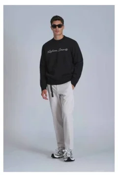 تيشرت رجالي باللون الأسود - Фото 4