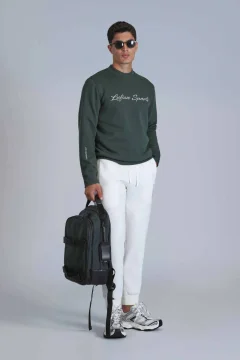 تيشرت رجالي باللون الاخضر - Фото 5