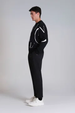 تيشرت رجالي باللون الاسود - Фото 4