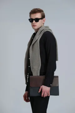 قميص كتان رجالي - بيتايا، مقاس مريح، أسود - Фото 9