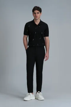 تي شيرت بولو رجالي أسود ذكي من باسكال - Фото 6