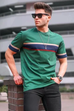 Men's Green T-Shirt 5372 - Фото 1