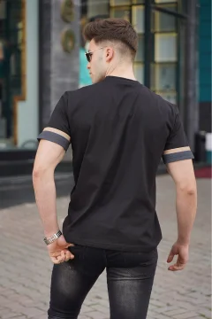 تي شيرت رجالي أسود - Фото 2