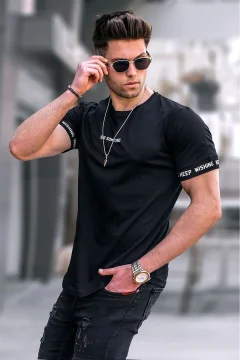 Black Men's T-Shirt 4461 - Фото 1