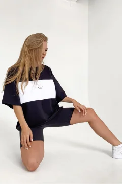 تي شيرت نسائي أسود مطرز - Фото 7