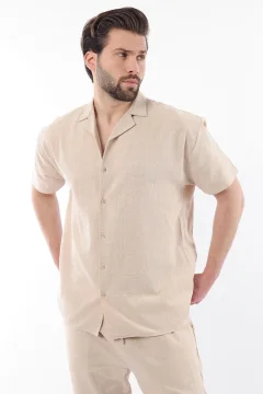 طقم قميص وبنطال رجالي باللون البيج - Фото 9