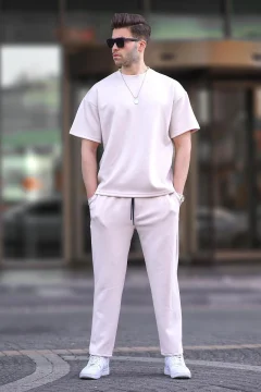 طقم رياضي رجالي باللون الاكرو - Фото 2