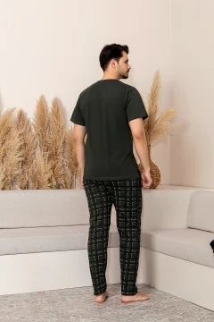 طقم بيجامة رجالي صيفي بأكمام قصيرة - Фото 6