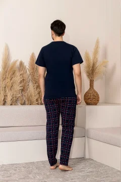 طقم بيجامة رجالي صيفي بأكمام قصيرة - Фото 7