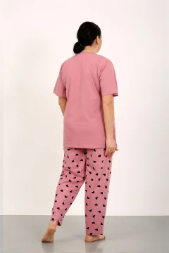 طقم بيجامة نسائي بأكمام قصيرة - Фото 6