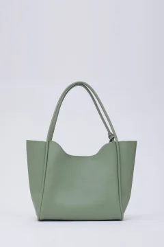 حقيبة يد وكتف نسائية باللون الأخضر - Фото 8