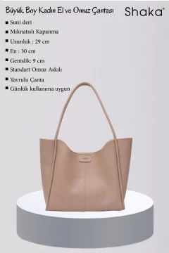 حقيبة يد وكتف نسائية كبيرة الحجم - Фото 8