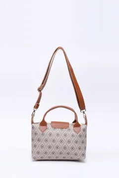 حقيبة يد من الجلد الصناعي بحزام مزدوج - Фото 4