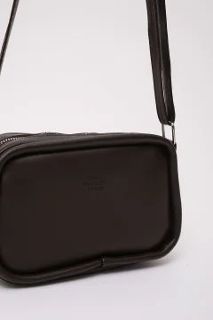 حقيبة كتف نسائي باللون القهوة - Фото 9