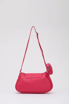 فوشيا محفظة من الجلد الصناعي ذات حجرة واحدة للذراع والكتف - Фото 8