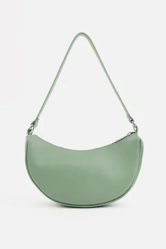 حقيبة يد من الجلد الصناعي ذات حجرة واحدة بلون أخضر نعناعي - Фото 7