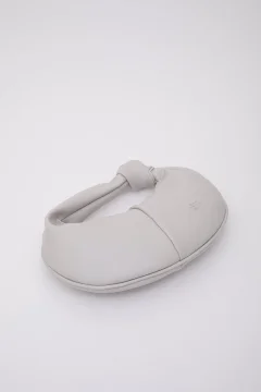 حقيبة يد باللون الرمادي - Фото 4