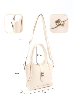 حقيبة يد كتف باللون الابيض - Фото 4