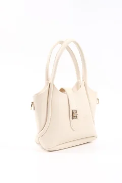 حقيبة يد كتف باللون الابيض - Фото 6