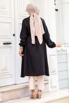 تونيك نسائي أسود مزودبسحاب - Фото 5