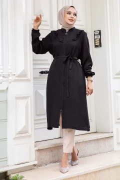 تونيك نسائي أسود مزودبسحاب - Фото 7