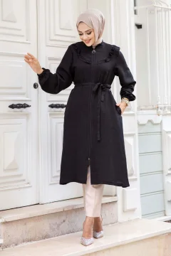 تونيك نسائي أسود مزودبسحاب - Фото 8