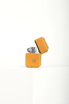 ولاعة بنزين مع غلاف من الجلد الاصلي - Фото 3