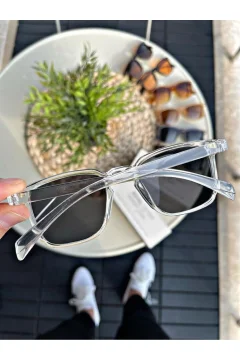 نظارات شمسية رمادية شفافة للجنسين - Фото 2