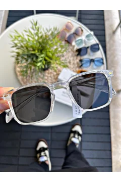 طقم نظارات شمسية عتيقة باللون الرمادي الوردي للجنسين - Фото 4