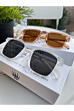 طقم نظارات شمسية كلاسيكية باللون الرمادي الوردي للنساء والرجال - Фото 2