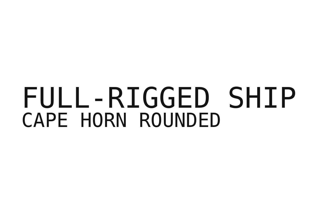 FULL-RIGGED SHIP design detail