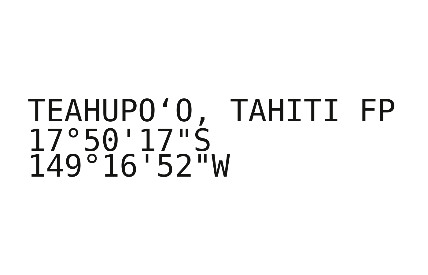 TEAHUPO'O design detail