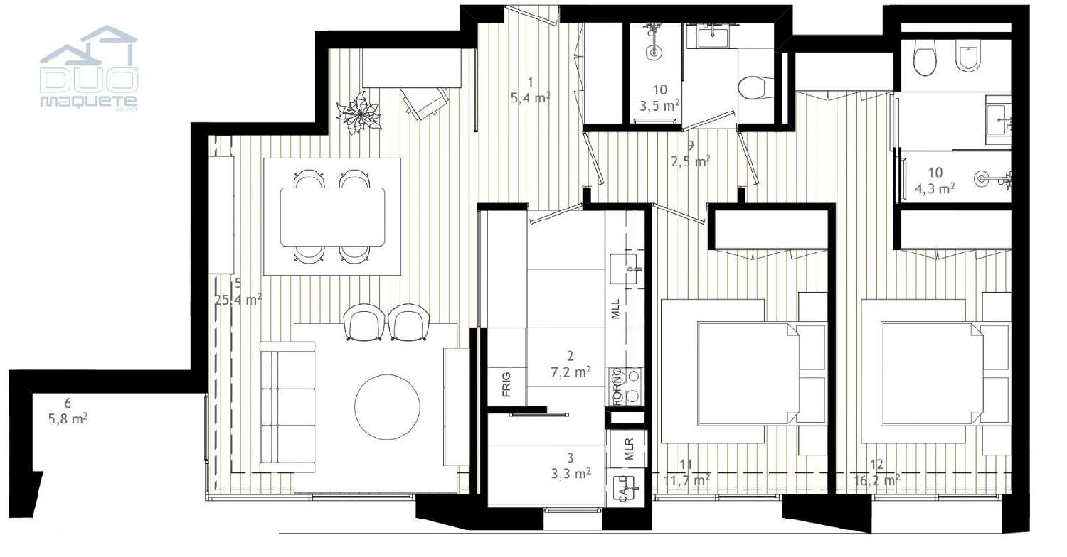  te koop appartement Custóias Matosinhos 1