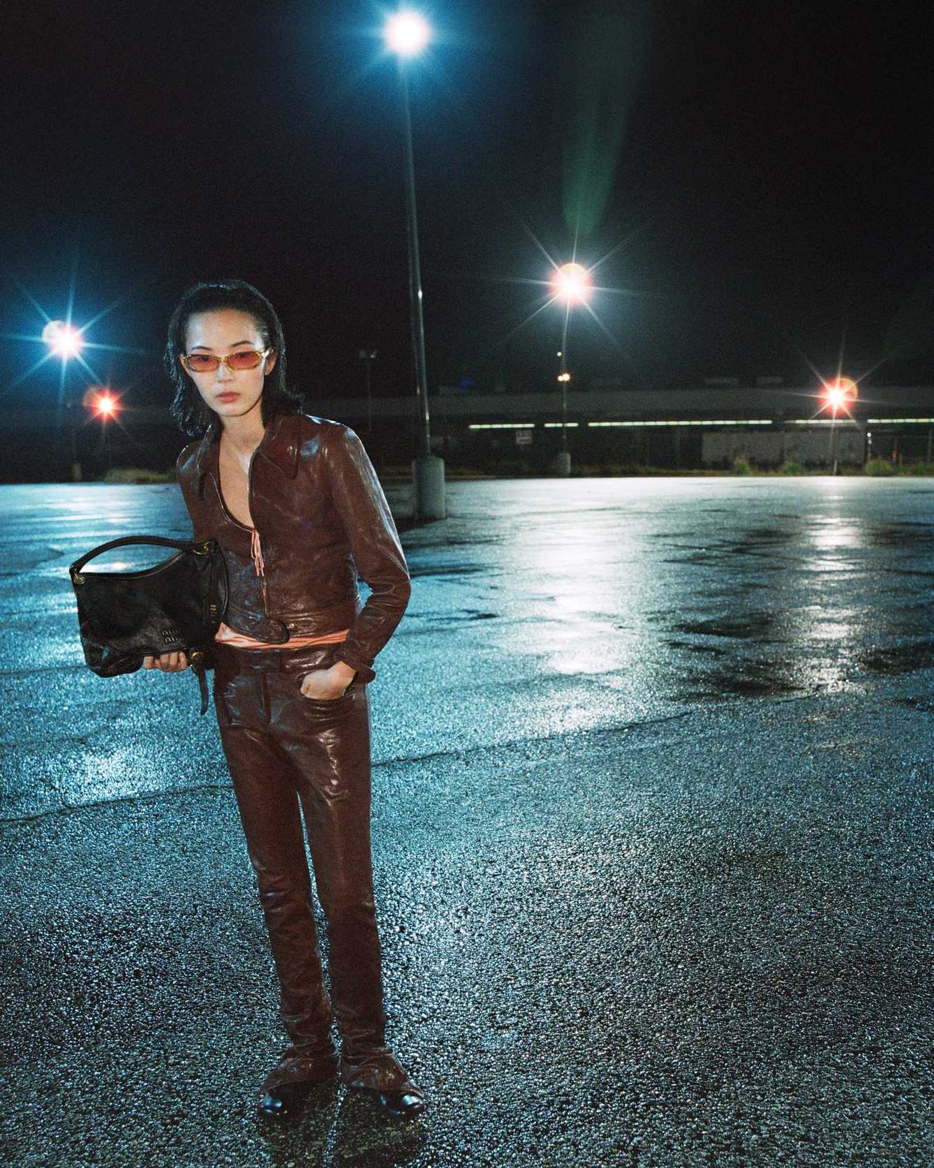 Xiao Wen Ju for the Miu Miu FW26 Campaign. Courtesy Miu Miu.
