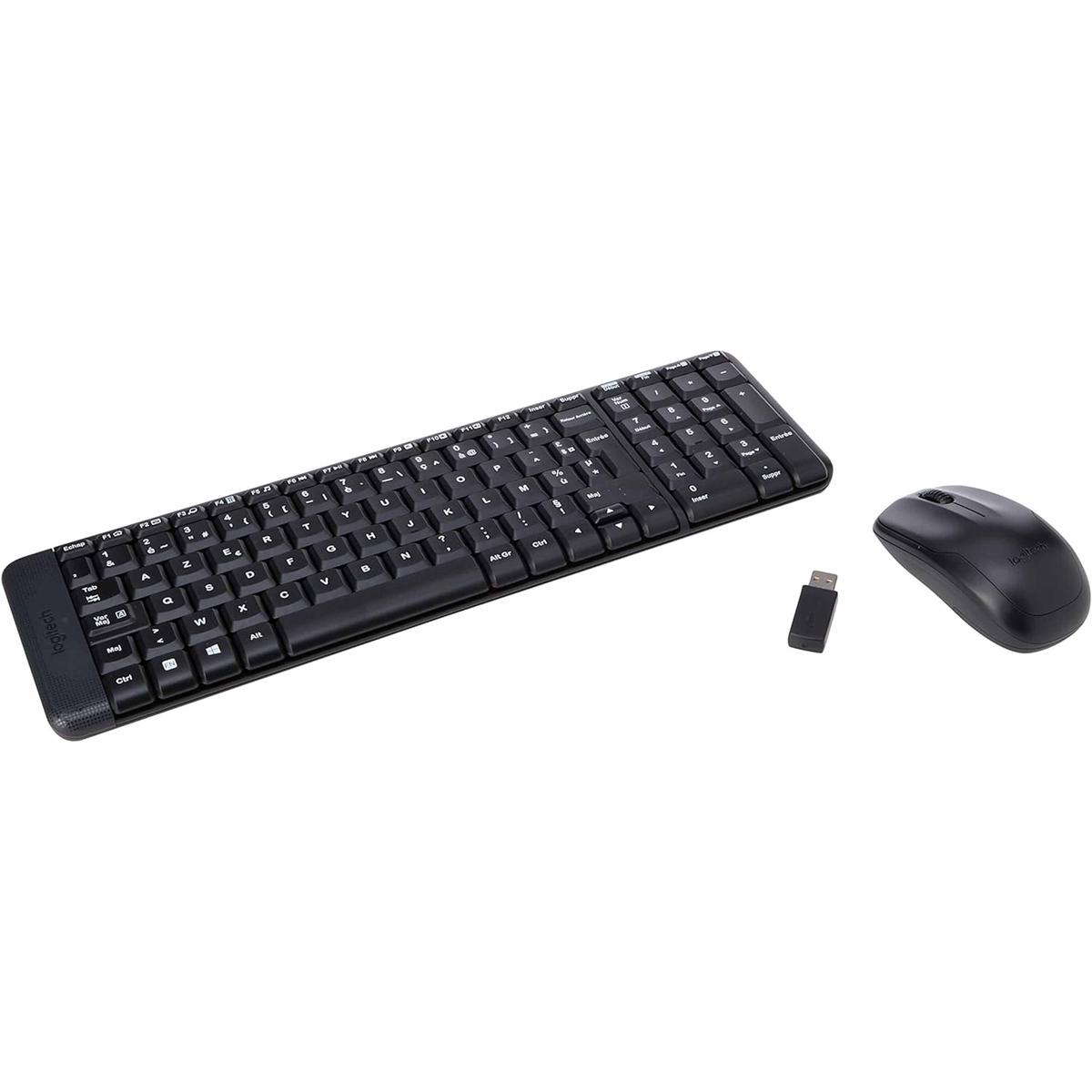 Logitech MK220 Wireless Mouse And Keyboard Kit Azerty Layout French FR Set - Picture 1 of 5