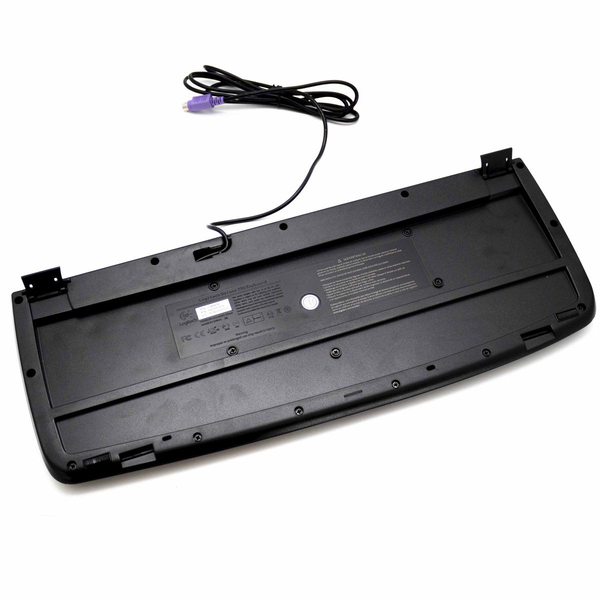Logitech Deluxe 250 Keyboard Ps2 Ps/2 Layout Spanish Es Wired With Wire - 第 3/5 張圖片